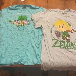 Bundle of two shirts Animal Crossing and The Legend of Zelda T-shirt